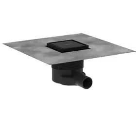 Hansgrohe RainDrain Brilliance - Podlahová vpusť | 10x10 cm | matná čierna 
