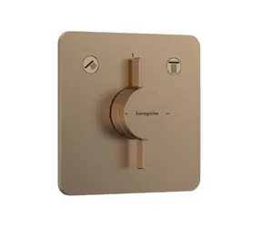 Hansgrohe DuoTurn Q - Batéria pod omietku | pre 2 spotrebiče | kartáčovaný bronz 