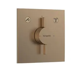 Hansgrohe DuoTurn E - Batéria pod omietku | pre 2 spotrebiče | kartáčovaný bronz
