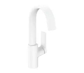 Hansgrohe Vivenis - Umývadlová batéria | s výpustom a otočným výtokom | EcoSmart | matná biela 
