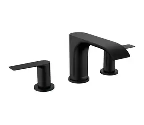 Hansgrohe Vivenis - Umývadlová batéria s výpustou | 3-otvorová inštalácia | EcoSmart | matná čierna 