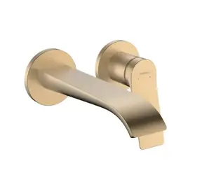 Hansgrohe Vivenis - Umývadlová batéria pod omietku | s výpustom | 2-otvorová inštalácia | EcoSmart | kartáčovaný bronz 