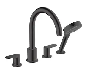 Hansgrohe Vernis Blend - Batéria na okraj vane | 4-otvorová inštalácia | matná čierna 
