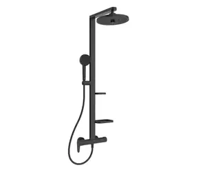 Ideal Standard ALU+ - Sprchový set s batériou | priemer 26 cm | 2 prúdy | hodvábna čierna 