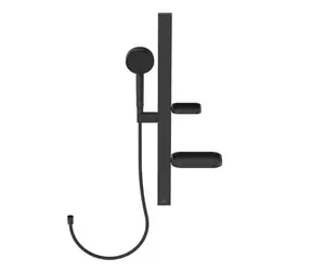 Ideal Standard ALU+ - Set sprchovej hlavice | tyče a hadice | 2 prúdy | hodvábna čierna