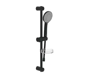 Villeroy & Boch Universal Showers - Set sprchovej hlavice, tyče a hadice, 3 prúdy, matná čierna