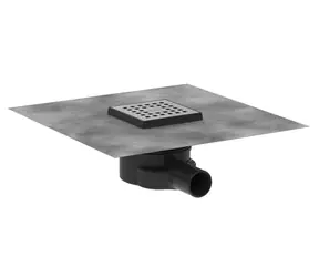 Hansgrohe RainDrain Point - Podlahový vpust | 10x10 cm | kartáčovaná nerezová oceľ