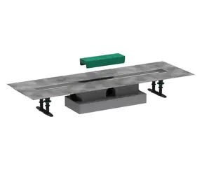 Hansgrohe uBox Universal - Set na plochú inštaláciu lineárneho sprchového žľabu 80 cm | nerez