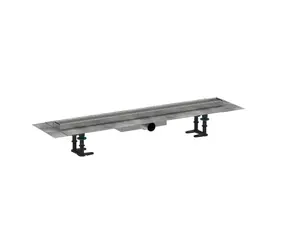Hansgrohe RainDrain Compact - Sprchový žľab 80 cm na vloženie dlažby | s roštom