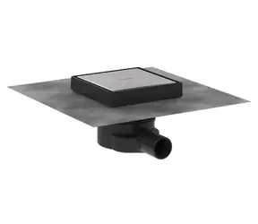 Hansgrohe RainDrain Point - Podlahový vpust | 15x15 cm | kartáčovaná nerezová oceľ