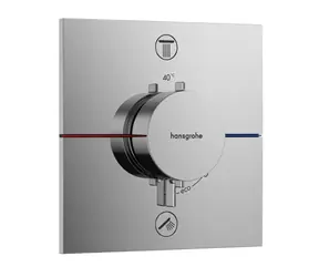Hansgrohe ShowerSelect Comfort - Termostatická batéria pod omietku | pre 2 spotrebiče | chróm 