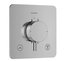 Hansgrohe - Termostatická batéria pod omietku, pre 2 spotrebiče, chróm