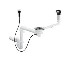 Hansgrohe - Automatická odtoková a prepadová súprava pre granitový jednodrez, chróm