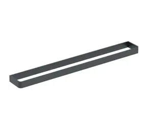 Geberit - Držiak uteráka na nábytok, dĺžka 424 mm, matná čierna