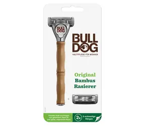 BULLDOG Original Bamboo strojček + 2 náhradné hlavice / Holiaci strojček
