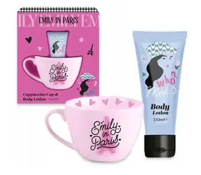 Corsair Toiletries EMILY IN PARIS Capuccino cup & 150 ml Body Lotion - darčeková sada telové mlieko a hrnček