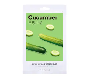 MISSHA Airy Fit Sheet Mask (Cucumber) / Plátienková maska s výťažkom z uhorky / 19g