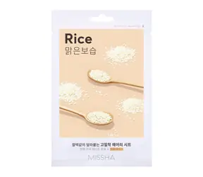 MISSHA Airy Fit Sheet Mask (Rice) / Plátínková maska s výťažkom z ryže / 19g