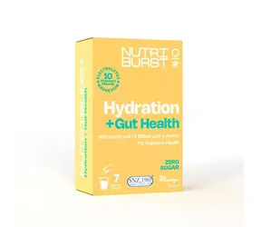 Nutriburst Elektrolyty Gut Health hydratačný nápoj s vitamínmi s príchuťou manga 7ks 