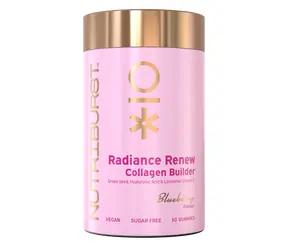 Nutriburst Premium Collagen Revive - gumídci s vitamínmi a kolagénom pre zdravú pokožku a kĺby, čučoriedka 60ks 