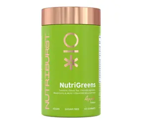 Nutriburst Premium NutriGreens - gumídky so superpotravinami a antioxidantmi, jablko 60ks 