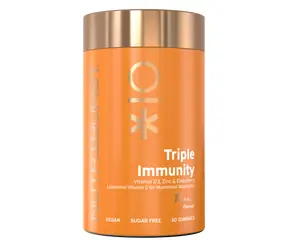 Nutriburst Premium Triple Immunity - gumídci s vitamínmi C, D3, zinkom a čiernou bazou, lesné ovocie 60ks 