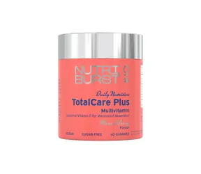 Nutriburst TotalCare PLUS - multivitamínoví gumídci s vitamínmi C, D3, B6, B12 a zinkom, lesné ovocie 60ks 