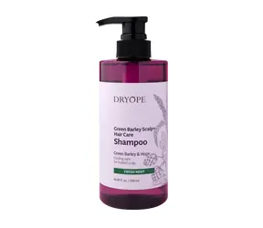 DRYOPE Green Barley Scalp + Hair Care Shampoo Fresh Mint 500ml / šampón pri vypadávaní vlasov