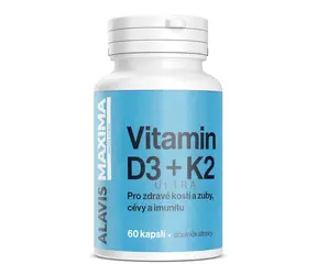ALAVIS MAXIMA Vitamín D3 K2, 60 kapsúl