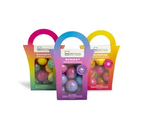 IDC Institute Cocktail Bath Bombs Bag 8 x 15 g/Sada šumivých bômb do kúpeľa