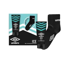 Umbro 2in1 Hair & Body Wash Ice 150 ml + Men's Socks / Sprchový gél na vlasy a telo