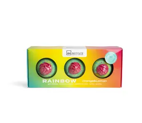 IDC Institute Cocktail Bath Bomb Trio 100 g Rainbow / Súprava šumivých bômb do kúpeľa