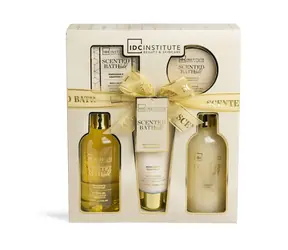 IDC Institute Bath Gold 5 Pcs Set Gift Box / Darčeková kúpeľová sada Gold 5 ks