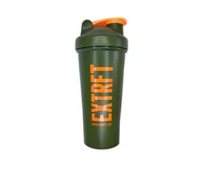 Extrifit Šejker 600 ml zelený, oranžové Logo