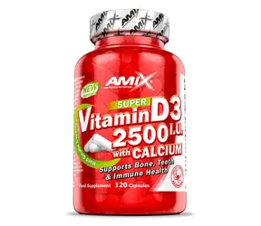 Amix Super Vitamín D3 2500 IU s Calcium 250 mg 120 cps