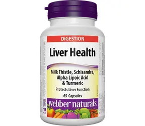 Webber Naturals Zdravá pečeň + pestrec mariánsky 65 kapsúl