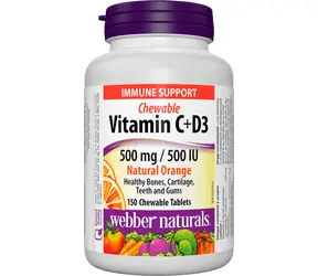 Webber naturals C+D3 500 mg/500 IU 200 tbl natural orange