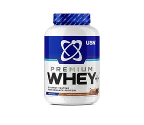 USN Whey+ Premium Proteín 2000 g čokoláda karamel