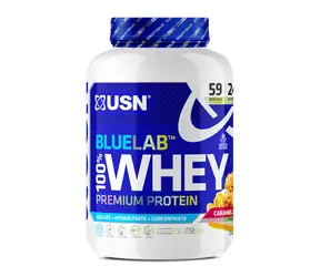 USN BlueLab 100% Whey Protein Premium 2000 g karamel Popcorn