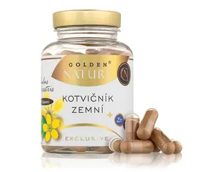 Golden Nature Exclusive Kotvičník zemný 90% + Zinok + Selén 100 cps.
