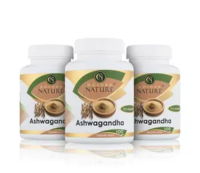 Golden Nature Ashwagandha (Ašvaganda) 10% withanolidov 300 cps. (3x100 cps)