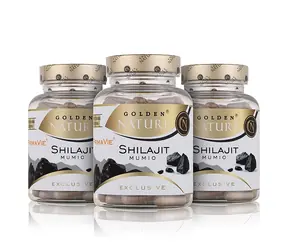 Golden Nature Exclusive Shilajit PrimaVie® 50% kyseliny fulvovej 300 cps. (3x100 cps)