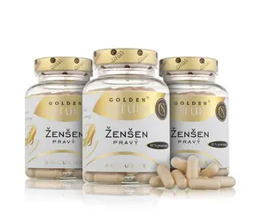 Golden Nature Exclusive Ženšen pravý 80% ginsenoidov 300 cps. (3x100 cps)