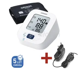 Omron M2+AC biela / Digitálny tonometer so sieťovým zdrojom