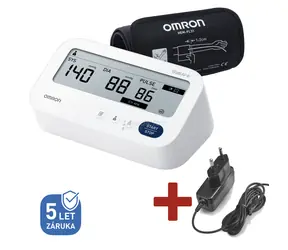 Omron M3 Comfort AFib biela / Digitálny tonometer so sieťovým zdrojom