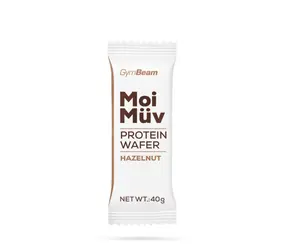 MoiMüv Protein Wafer - GymBeam (lieskový orech, 40 g)
