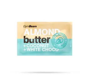 Mandľové maslo s kokosom a bielou čokoládou - GymBeam (30 g)