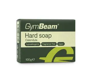 Tuhé mydlo Calendula 100 g - GymBeam (hnedá)