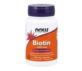 Biotín 1000 mcg - NOW Foods (100 kaps.)
