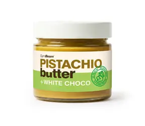 Pistáciové maslo s bielou čokoládou - GymBeam (220 g)